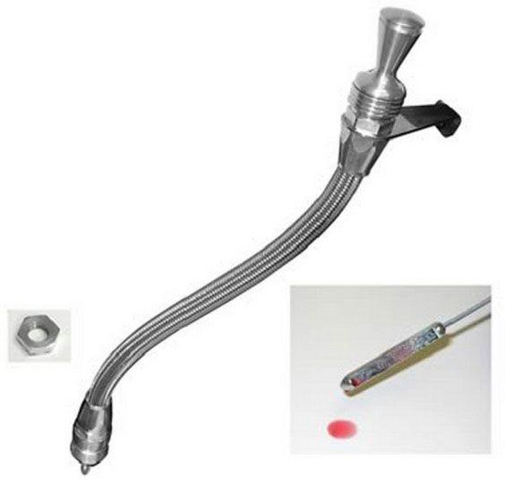 Lokar Anchor-Tight Locking Transmission Dipstick - Polished (LK-1211134) LK-1211134