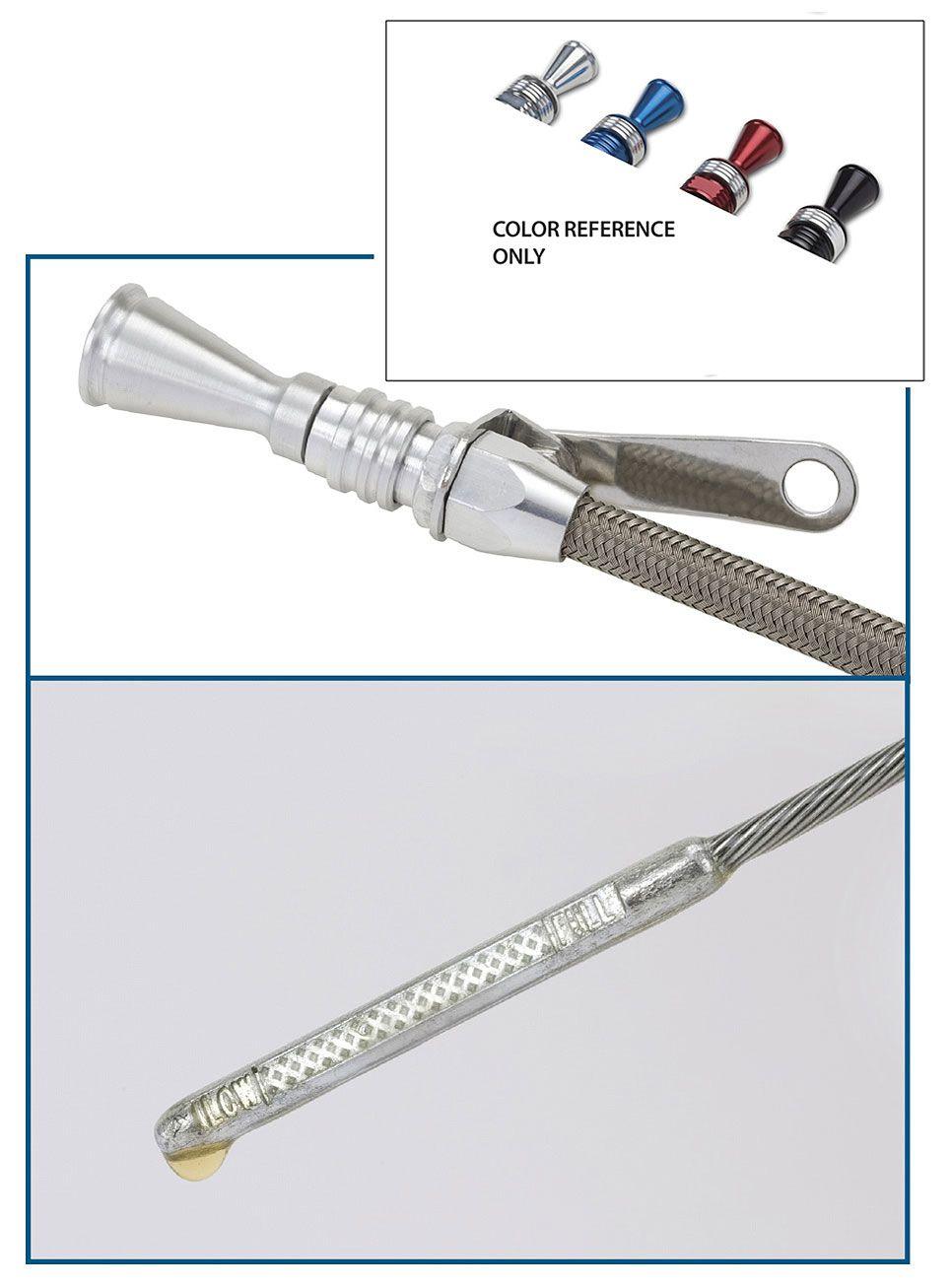 Lokar Anchor-Tight Locking Engine Dipstick - Polished (LK-1220004) LK-1220004