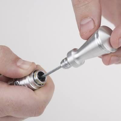 Lokar Anchor-Tight Lock Flex Engine Dipstick 1/4" Npt Fitting - Polished (LK-1220174) LK-1220174