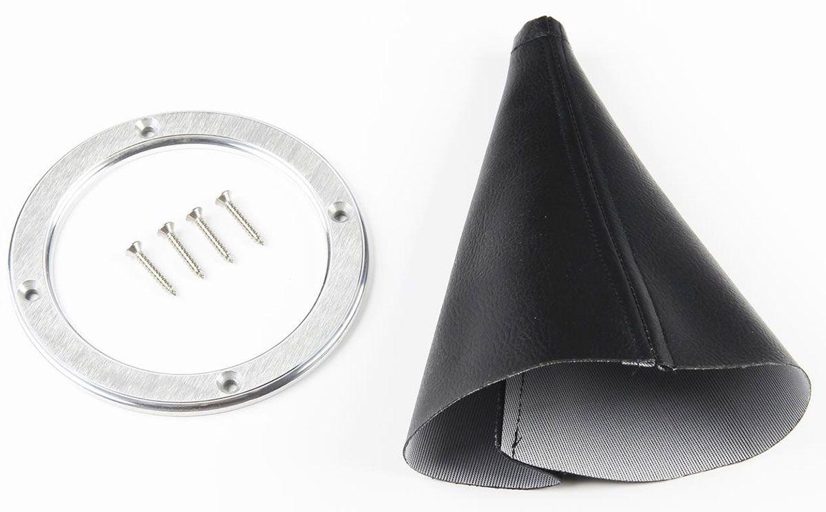 Lokar Billet Round Shifter Boot Ring with Boot (LK-70-BHRB) LK-70-BHRB