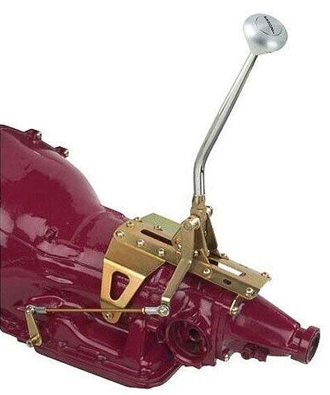 Lokar 23" Single Bend Trans Mount Automatic Gear Stick with Billet Aluminium Mushroom Gear Knob (LK-ATS64L60AM) LK-ATS64L60AM
