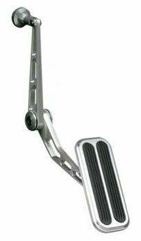 Lokar Accelerator Pedal Assembly with Rubber - Brushed Billet Aluminium (LK-BAG-6074) LK-BAG-6074