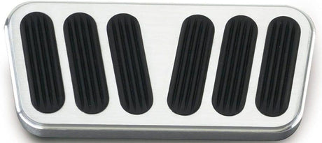 Lokar Automatic Power Brake Pad with Rubber - Brushed Billet Aluminium (LK-BAG-6078) LK-BAG-6078