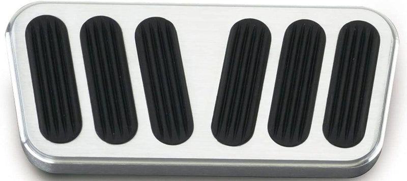 Lokar Automatic Power Brake Pad with Rubber - Brushed Billet Aluminium (LK-BAG-6078) LK-BAG-6078