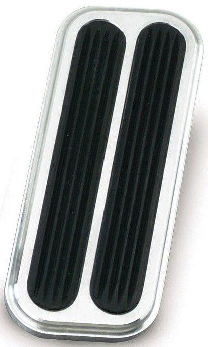 Lokar Accelerator Pad with Rubber - Brushed Billet Aluminium (LK-BAG-6092) LK-BAG-6092