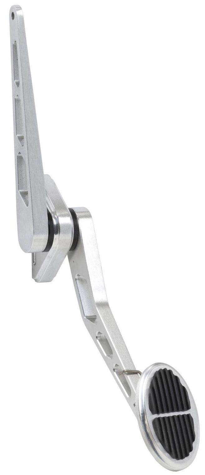 Lokar Mini Oval Accelerator Pedal with Rubber - Brushed Billet Aluminium (LK-BAG-6103) LK-BAG-6103