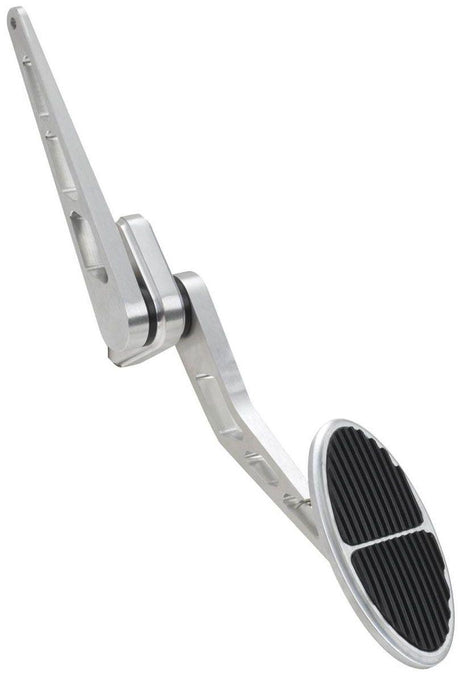 Lokar Standard Oval Accelerator Pedal with Rubber - Brushed Billet Aluminium (LK-BAG-6104) LK-BAG-6104