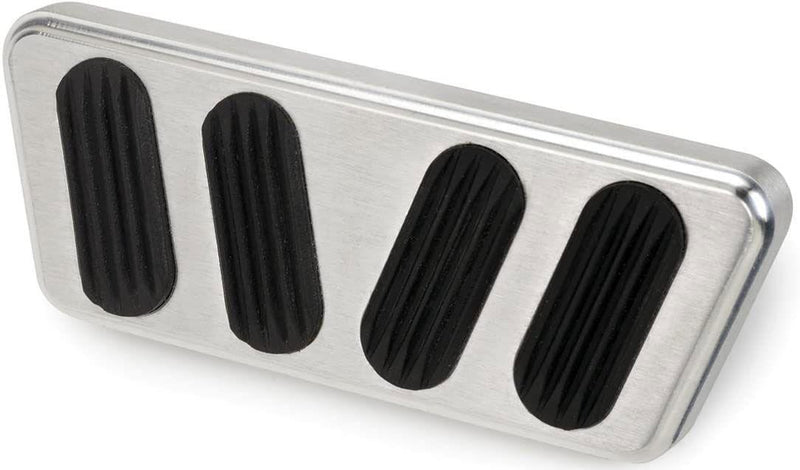 Lokar Automatic Brake Pad with Rubber - Brushed Billet Aluminium (LK-BAG-6123) LK-BAG-6123