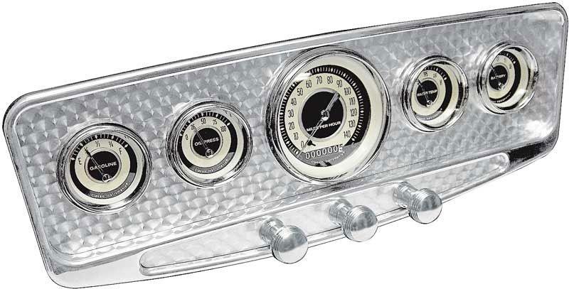 Lokar Aluminium 5-Gauge Dash Insert (LK-BDI-9138) LK-BDI-9138