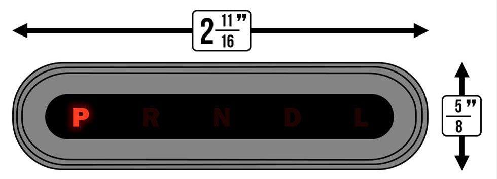 Lokar Horizontal LED Dash Indicator Bezel - Brushed Billet Aluminium (LK-CIND-1700)
