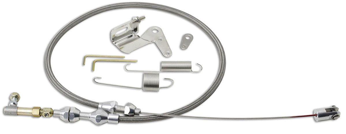 Lokar 24" Duo-Pak Hi-Tech Stainless Steel Accelerator Cable Kit (LK-DP-1000HT)