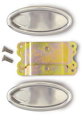 Lokar Oval Interior Door Handles (Pair) - Brushed Billet Aluminium (LK-IDH-2000) LK-IDH-2000