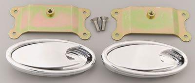 Lokar Oval Interior Door Handles (Pair) - Polished Billet Aluminium (LK-IDH-2001) LK-IDH-2001