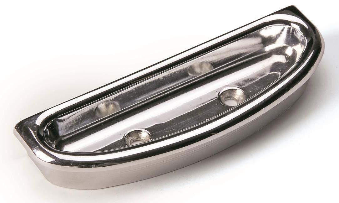 Lokar Crescent Oval Arm Rest Door Pull (Pair) - Polished Billet Aluminium (LK-IDP-2003)