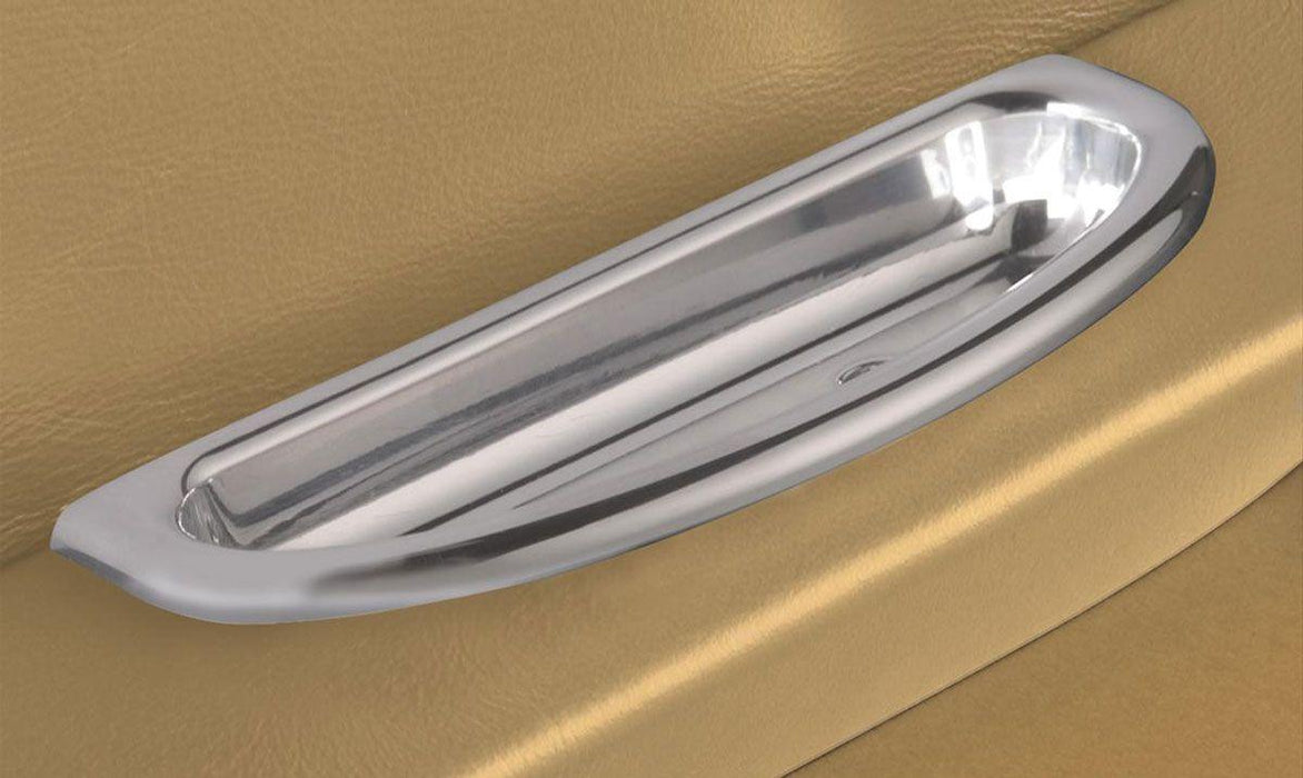 Lokar Crescent Oval Arm Rest Door Pull (Pair) - Polished Billet Aluminium (LK-IDP-2003)