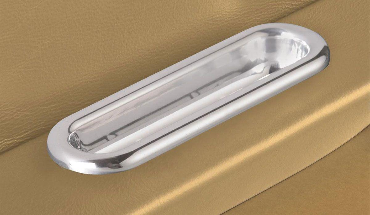 Lokar Oval Arm Rest Door Pull (Pair) - Polished Billet Aluminium (LK-IDP-2005) LK-IDP-2005