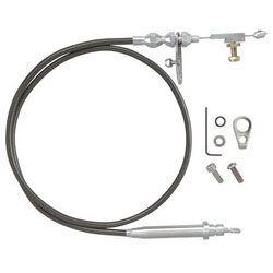 Lokar Hi-Tech Kick Down Kit Black Braided Stainless Steel Housing (LK-KD-20C4U) LK-KD-20C4U