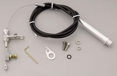 Lokar Hi-Tech Kick down Kit Black Braided Steel Housing (LK-KD-2700U) LK-KD-2700U