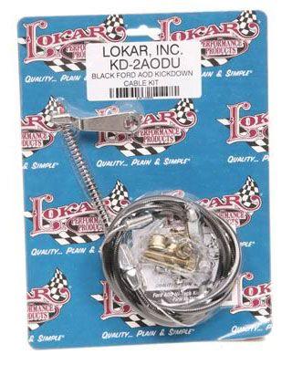Lokar Hi-Tech Kick Down Kit Braided Stainless Steel Housing (LK-KD-2AODU) LK-KD-2AODU