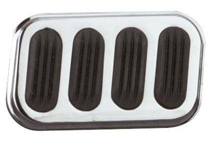 Lokar Steel Brake Pad with Rubber Insert - Chromed (LK-SG-6008) LK-SG-6008