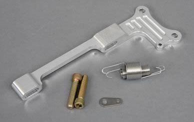 Lokar Billet Aluminium Edelbrock Carburettor Bracket and Stainless Springs (LK-TCB-40DQ)