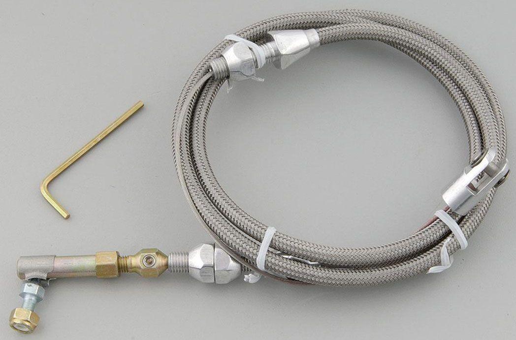 Lokar 36" Universal Polished Hi-Tech Accelerator Cable (LK-TCP-1000HT36)