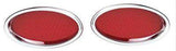 Lokar Standard Oval LED Tail lights (Pair) - Chromed Billet Aluminium (LK-TL-1910)