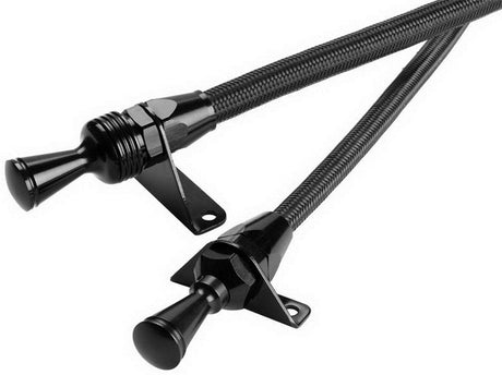 Lokar Anchor-Tight Lock Flex Engine Dipstick - Black (LK-X1220007) LK-X1220007