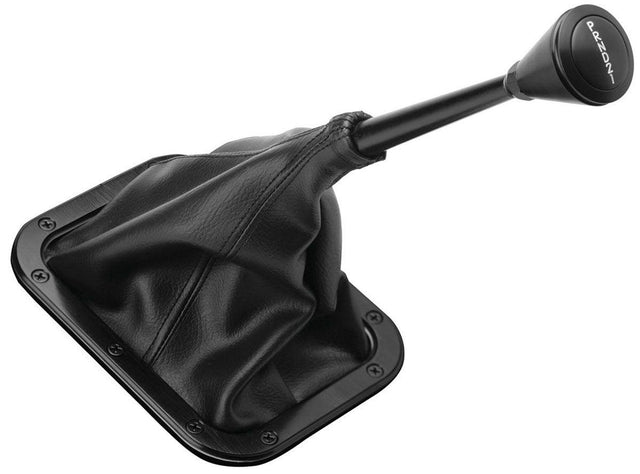 Lokar Black Billet Rectangular Shifter Boot Ring with Boot (LK-X70-BFMB) LK-X70-BFMB