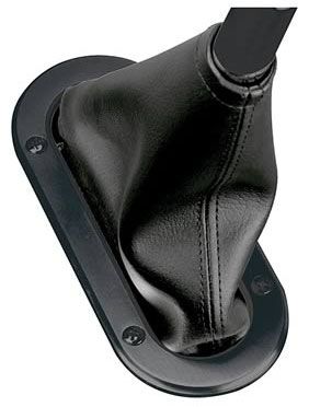 Lokar Billet Hand Brake Boot Ring with Floor Mount Boot - Black (LK-X70-BHBF)