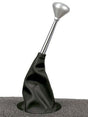 Lokar Black Billet Round Hot Rod Shifter Boot Ring with Boot (LK-X70-BHRB) LK-X70-BHRB