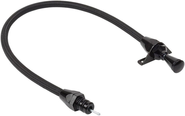Lokar Flexible Transmission Dipstick, Black, Firewall Mount (LK-XTD-3700FM) LK-XTD-3700FM