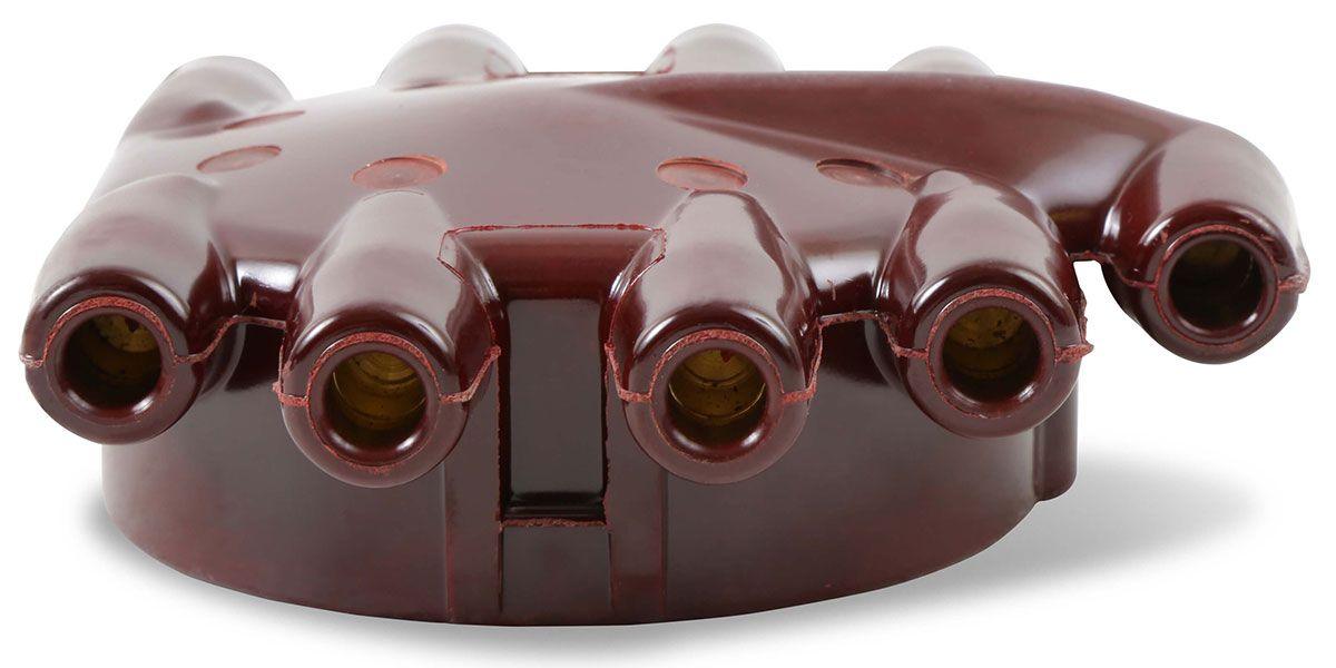 Mallory 8 Cyl Red Socket Type Crab Distributor Cap - Automotive - Fast Lane Spares