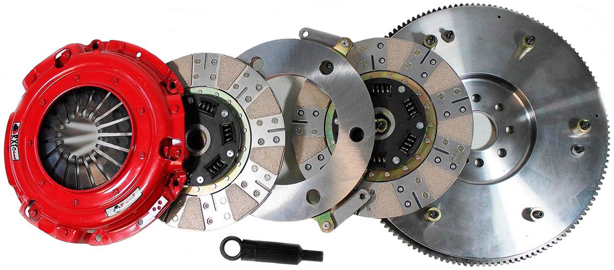 McLeod RXT Twin Plate Clutch Kit, Dual Mass, Includes Aluminium Flywheel (MC6306607M)