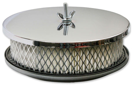 MRG Mr Gasket Chrome Air Cleaner 6-1/2"Dia x 2"H with Paper Element (MG1486) MG1486