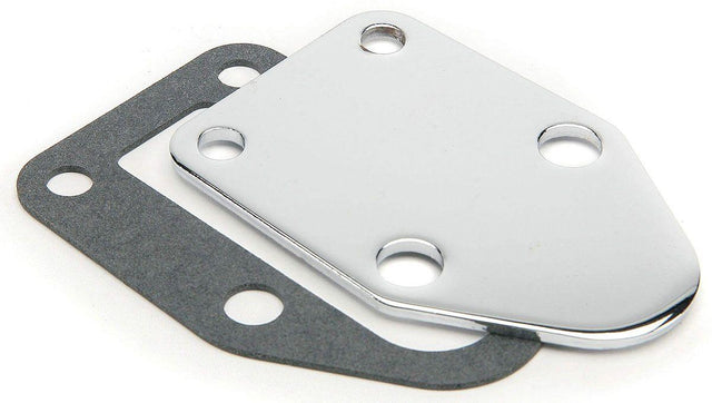 MRG Mr Gasket Chrome Fuel Pump Block Off Plate (MG1515) MG1515