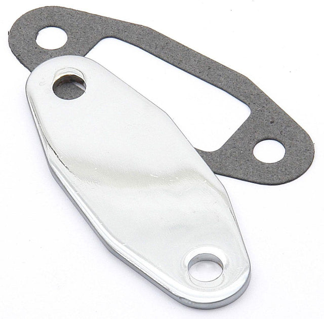 MRG Mr Gasket Chrome Fuel Pump Block Off Plate (MG1517) MG1517