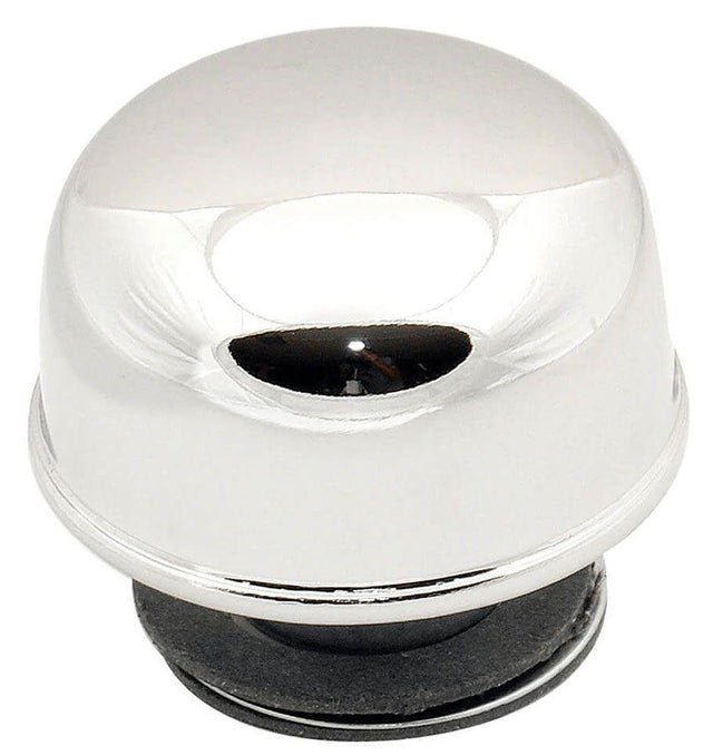 MRG Mr Gasket Chrome Plated Twist-On Breather 2-3/8" Dia. x 1-3/4" without logo (MG2061) MG2061