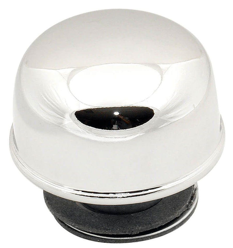 MRG Mr Gasket Chrome Plated Twist-On Breather 2-3/8" Dia. x 1-3/4" without logo (MG2061) MG2061