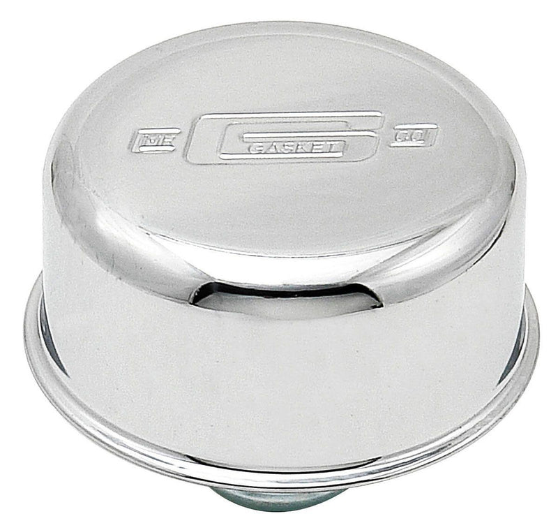 MRG Mr Gasket Chrome Plated Oil Filler Cap Push-On Style with logo (MG2068) MG2068