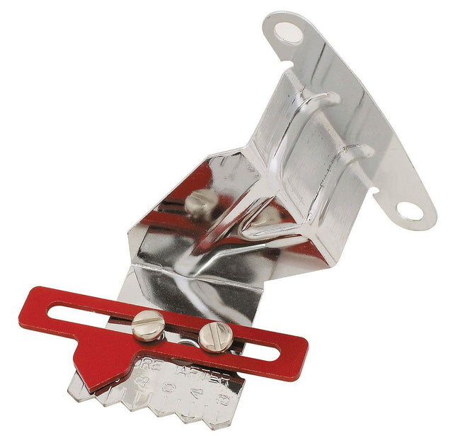 MRG Mr Gasket 7" Chrome Plated Timing Tab with Adjustable Pointer (MG4597) MG4597