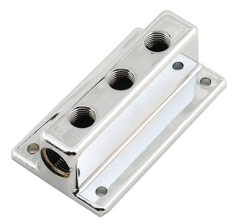 MRG Mr Gasket "T"-Style Fuel Block - Triple Outlet (3) (MG6151) MG6151