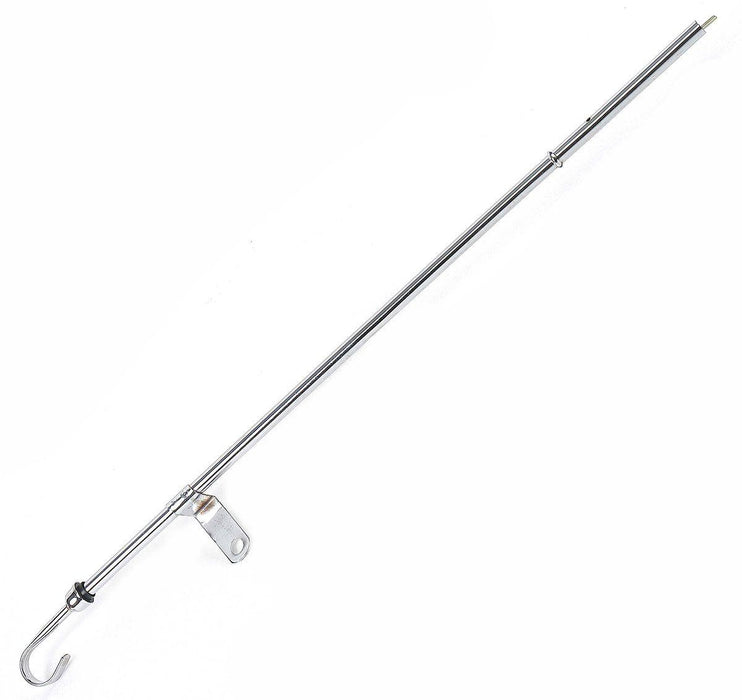 MRG Mr Gasket Chrome Plated Oil Dipstick - Pan Mount (MG6236)