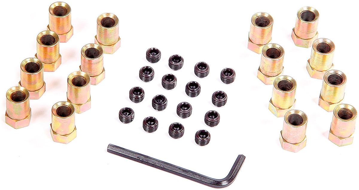 MRG Sure-Lock Rocker Arm Nuts, .540" Shank OD, 3/8" Stud Size, Gold Tone Finish (MG923G)