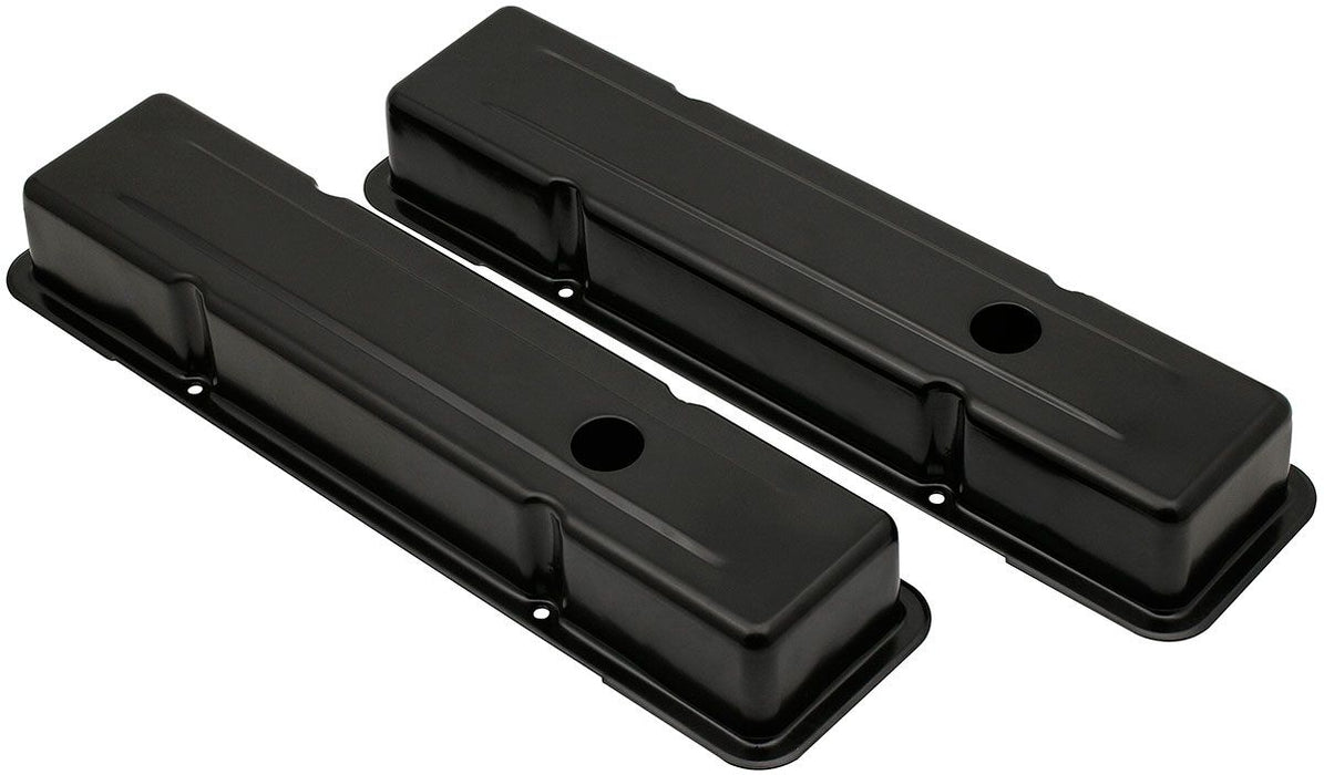 MRG Steel Valve Covers, STD Height, Black (MG9800BP)