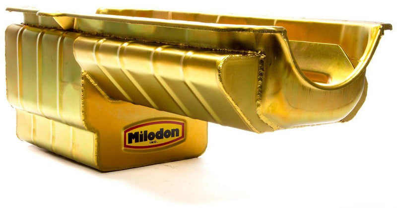 Milodon SB Chev Oil Pan Dart SHP, RH Dipstick, 2 Piece Main Seal (MI31169) MI31169