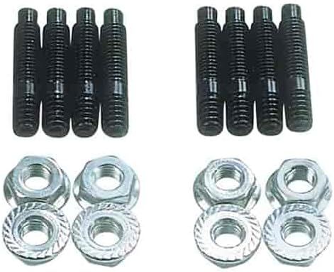 Milodon Valve Cover Stud Kit with Hex Nuts, Black Oxide (MI85378)
