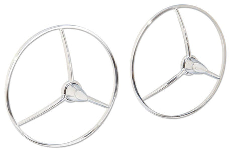 Mooneyes Chrome Missile Headlight Covers (MNAA137)