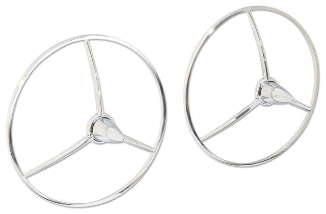 Mooneyes Chrome Missile Headlight Covers (MNAA137)
