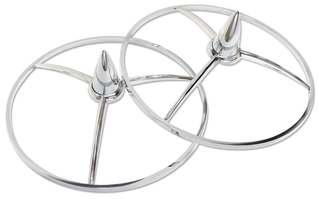 Mooneyes Chrome Missile Headlight Covers (MNAA137L) MNAA137L